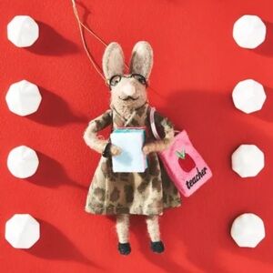 Anthropologie teacher Ornament new wtags
